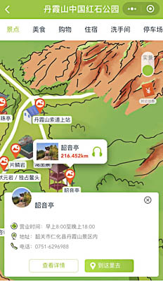 吉州景区手绘地图智慧导览和语音结合，让景区“活”起来